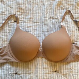 VS Seamless Tan Underwire Bra